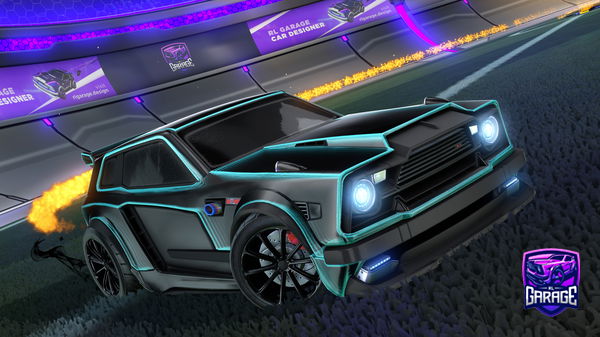 A Rocket League car design from kixini