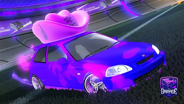 A Rocket League car design from Road-to-blk-dieci