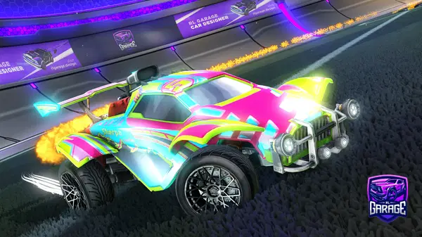 A Rocket League car design from Temptx