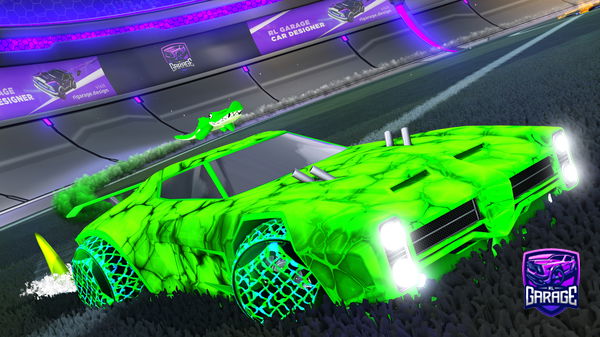 A Rocket League car design from Wyotron