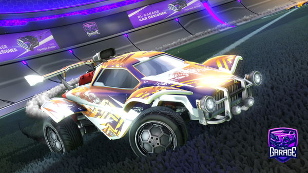 A Rocket League car design from Couplekisscamera
