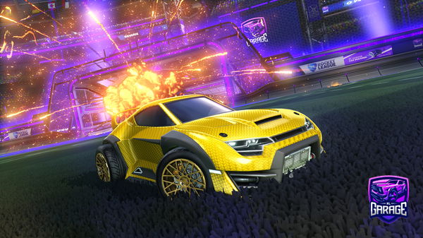 A Rocket League car design from MOTOLUVA