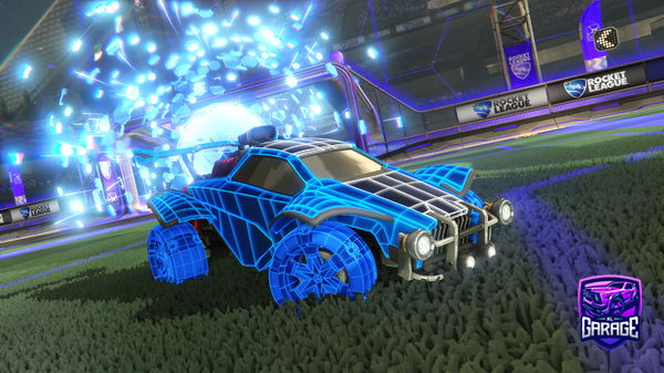 A Rocket League car design from animeexofi