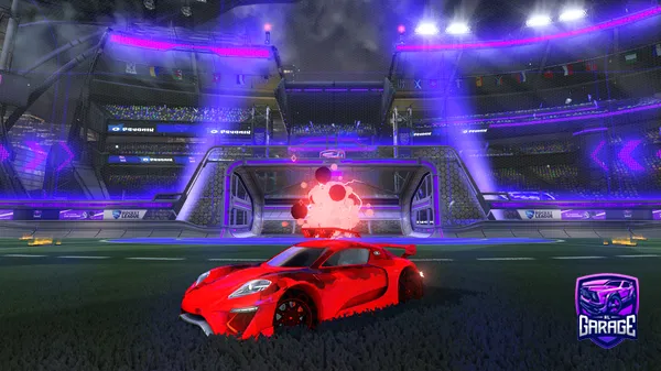 A Rocket League car design from Eatcheese123