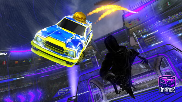 A Rocket League car design from PassiCalloHD