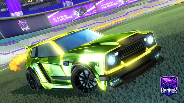 A Rocket League car design from zlruxe
