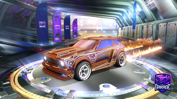 A Rocket League car design from davoetsieisvoetsie