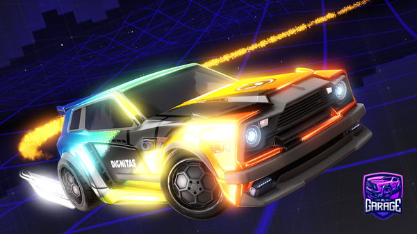 A Rocket League car design from sp4rkzz