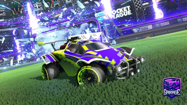 A Rocket League car design from VIL1OO
