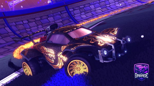 A Rocket League car design from Hamburgler