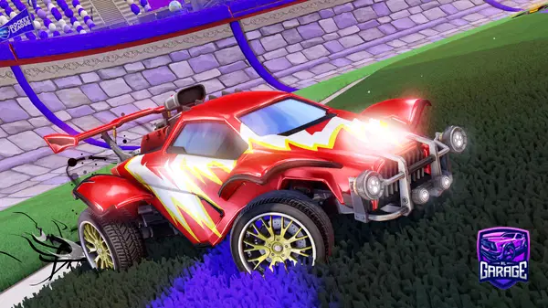 A Rocket League car design from Cat_232477