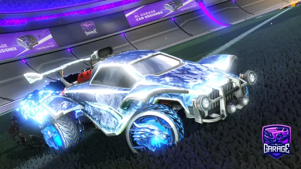 A Rocket League car design from Supremebering