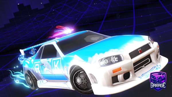 A Rocket League car design from DeathRacerr