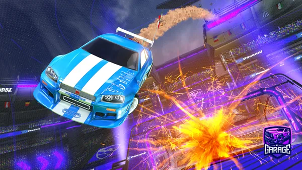 A Rocket League car design from Miikeats