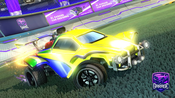 A Rocket League car design from icelemon