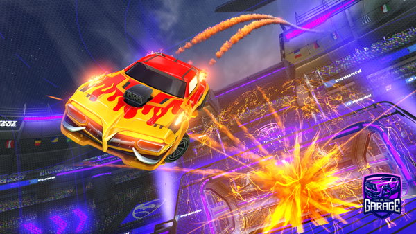 A Rocket League car design from DragWoshi