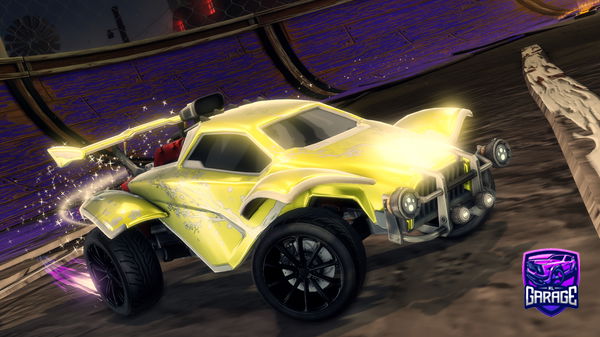 A Rocket League car design from BLACKFORCES