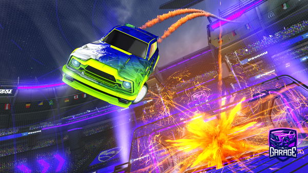 A Rocket League car design from Themen