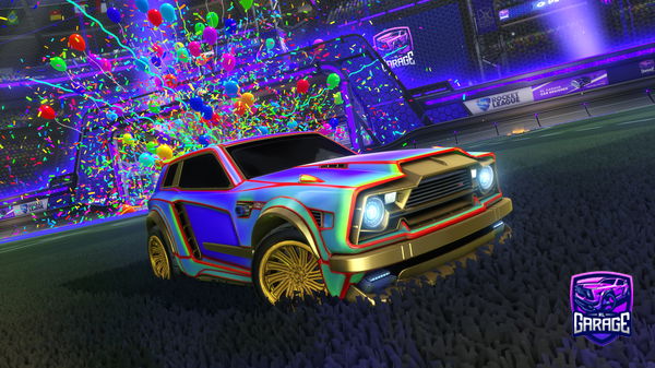 A Rocket League car design from papamafiasa