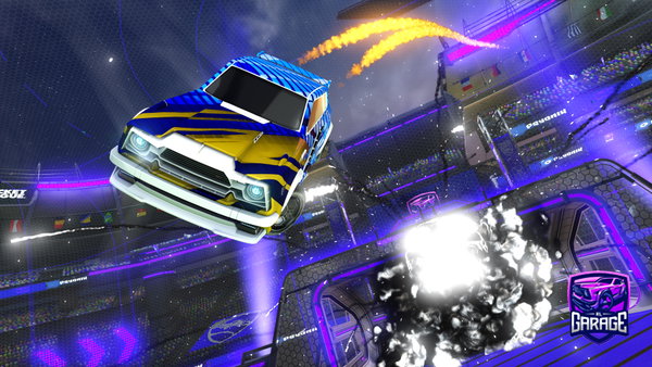 A Rocket League car design from Rmoreira10