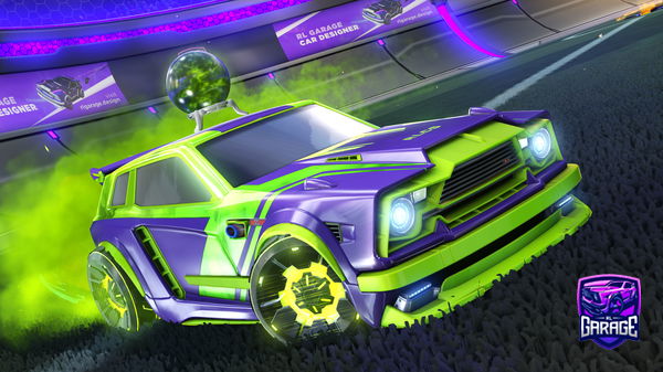 A Rocket League car design from Dreshark