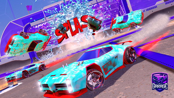 A Rocket League car design from AsphaltDiamant