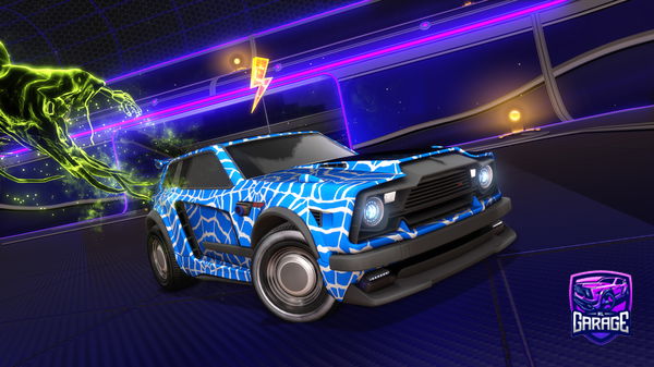 A Rocket League car design from Kingblopvis02