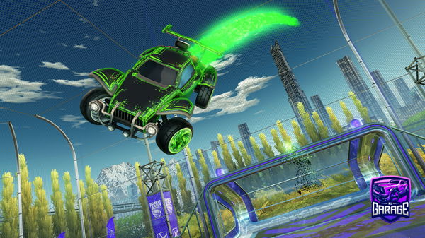 A Rocket League car design from Jadestingray284