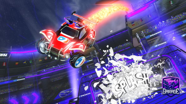 A Rocket League car design from RA1NBQWS