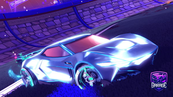 A Rocket League car design from -Mouni-