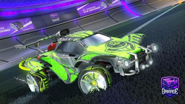 A Rocket League car design from -Goose-