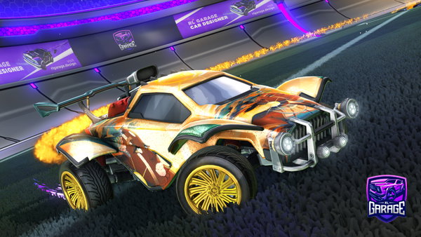 A Rocket League car design from viiolettz