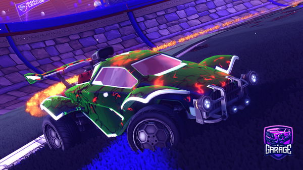 A Rocket League car design from Blu3stormz