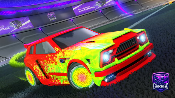 A Rocket League car design from bappleton