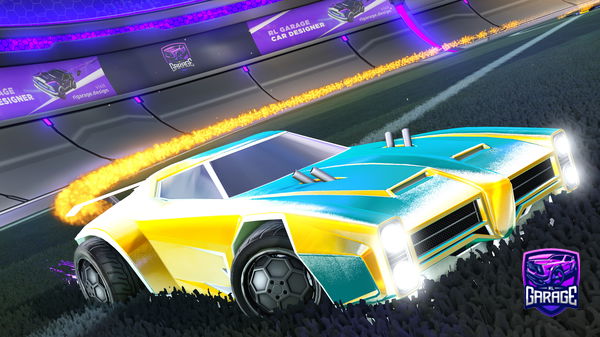 A Rocket League car design from Letsgo12