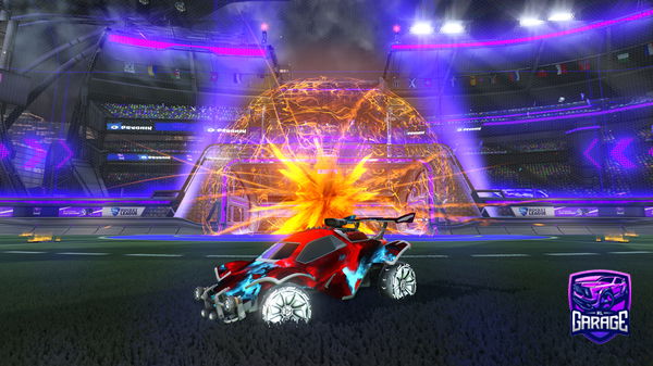 A Rocket League car design from Om1nousBot