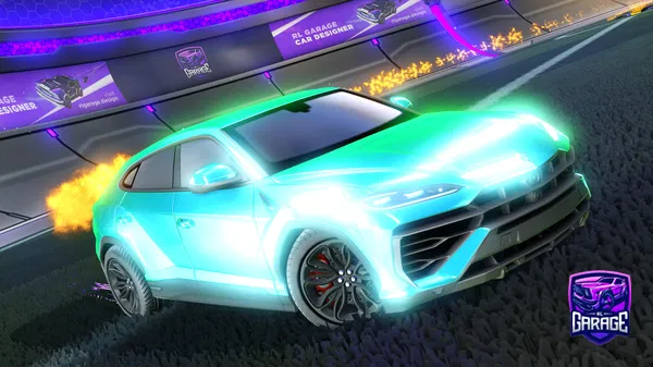 A Rocket League car design from Fifoludek