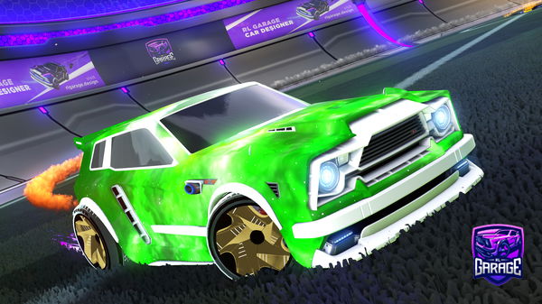 A Rocket League car design from MrWoodTTV