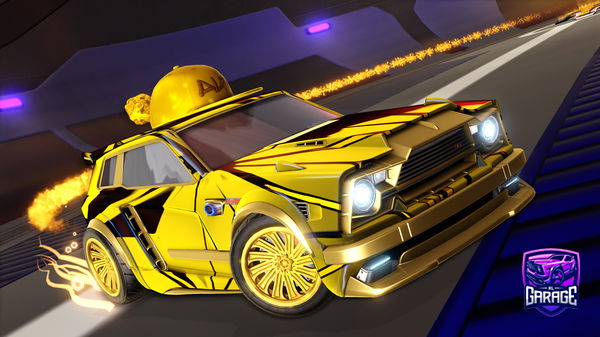 A Rocket League car design from Busy_snowball9