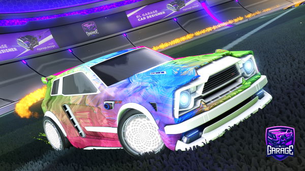 A Rocket League car design from Fleksy