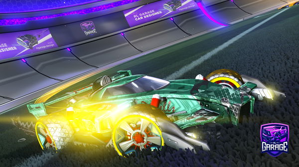 A Rocket League car design from pixl_