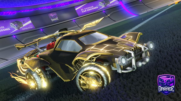 A Rocket League car design from Draconicfrost285