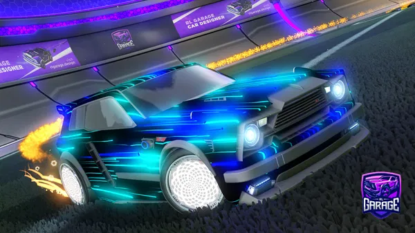 A Rocket League car design from dentacon