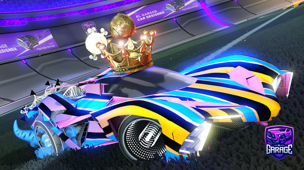 A Rocket League car design from Dxrkrl1