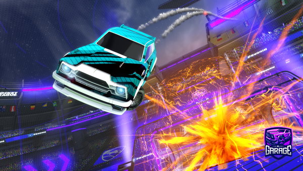 A Rocket League car design from Hunek
