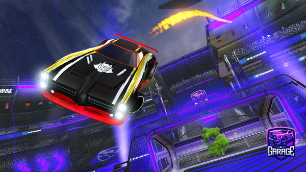 A Rocket League car design from Bronzinni007