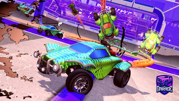 A Rocket League car design from Skybluefrog7