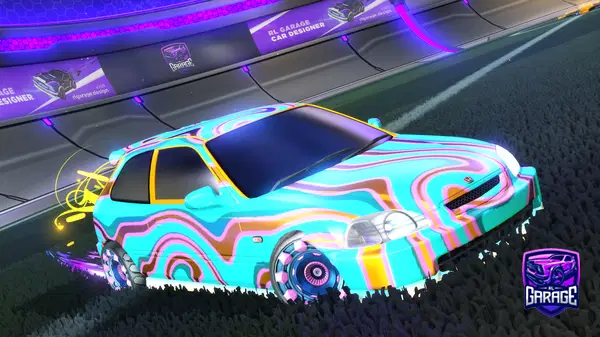 A Rocket League car design from nvw7el