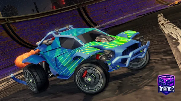 A Rocket League car design from 123abcellk