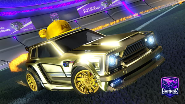 A Rocket League car design from Tgamer22